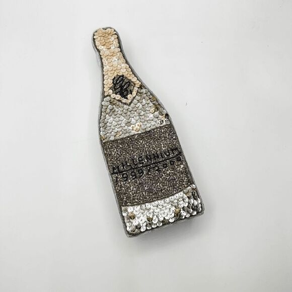 Vintage Beaded Sequin Champagne Box